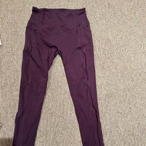 Lululemon Purple Leggings with pockets